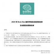 2024年Brain Bee脑科学地区获奖名单公布，恭喜思客学员成功晋级全国赛！